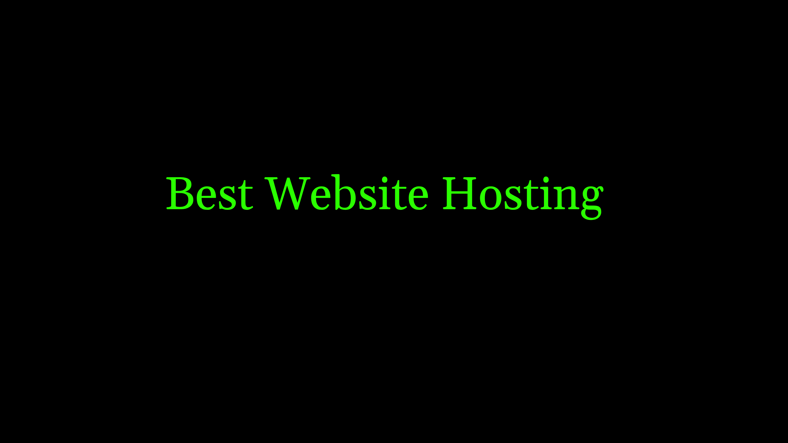 Best Hosting